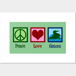 Peace Love Gators Posters and Art